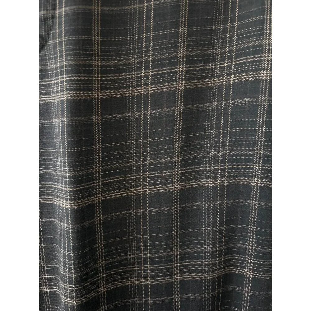 Vince Pants Sz L Quiet Luxury Plaid Viscose Brown Relaxed Trousers Pockets Comfy - Picture 11 of 16